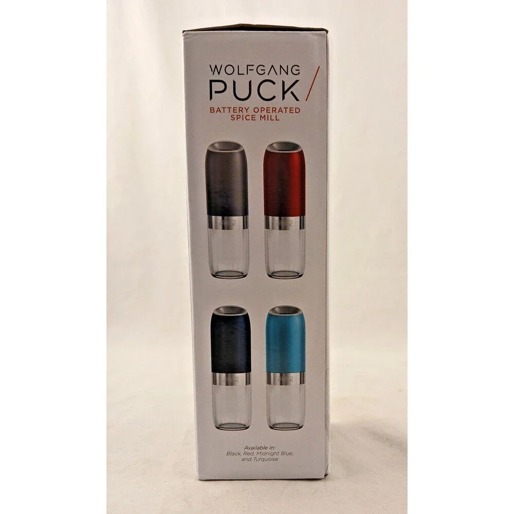 NEW Wolfgang Puck Electric Gravity Spice Mill Turquoise SWP2SM25